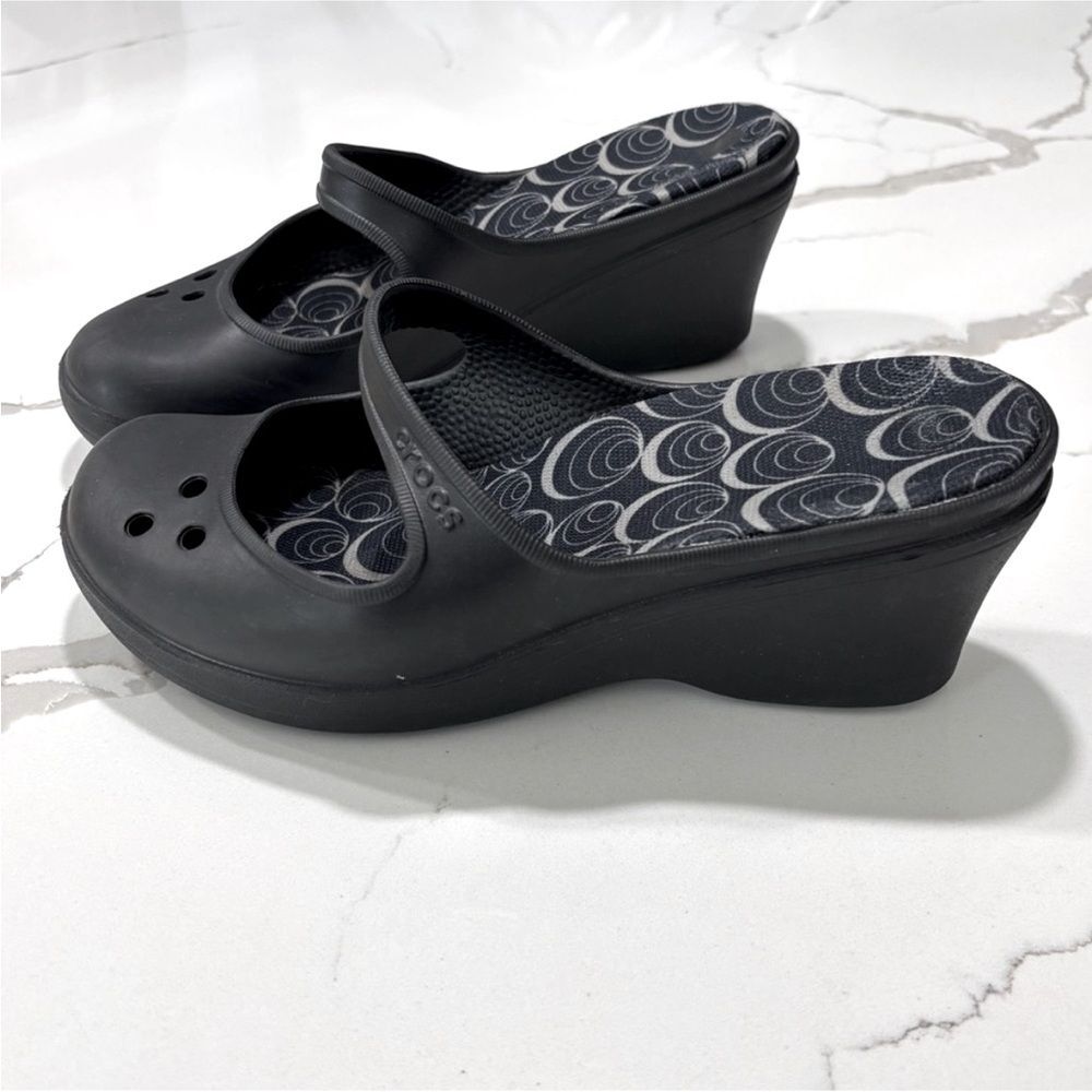 CROCS Black Women's Mules & Clogs